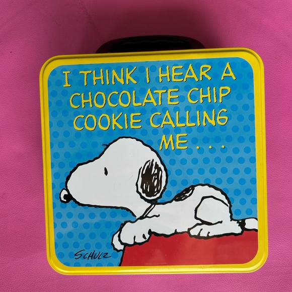 Other - Snoopy Lunchbox- Blue and Yellow